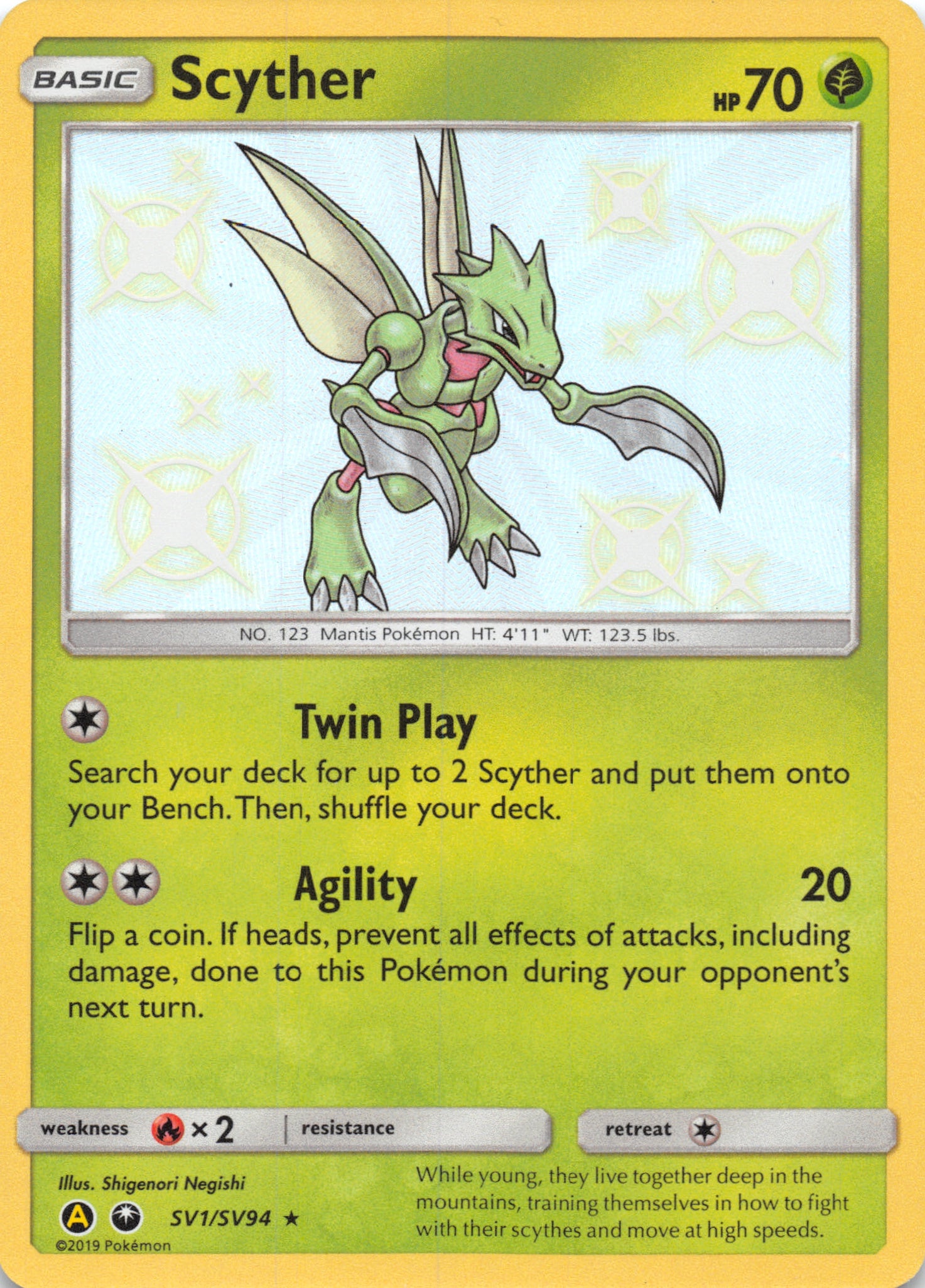 Scyther (SV1/SV94) [Hidden Fates: Shiny Vault]