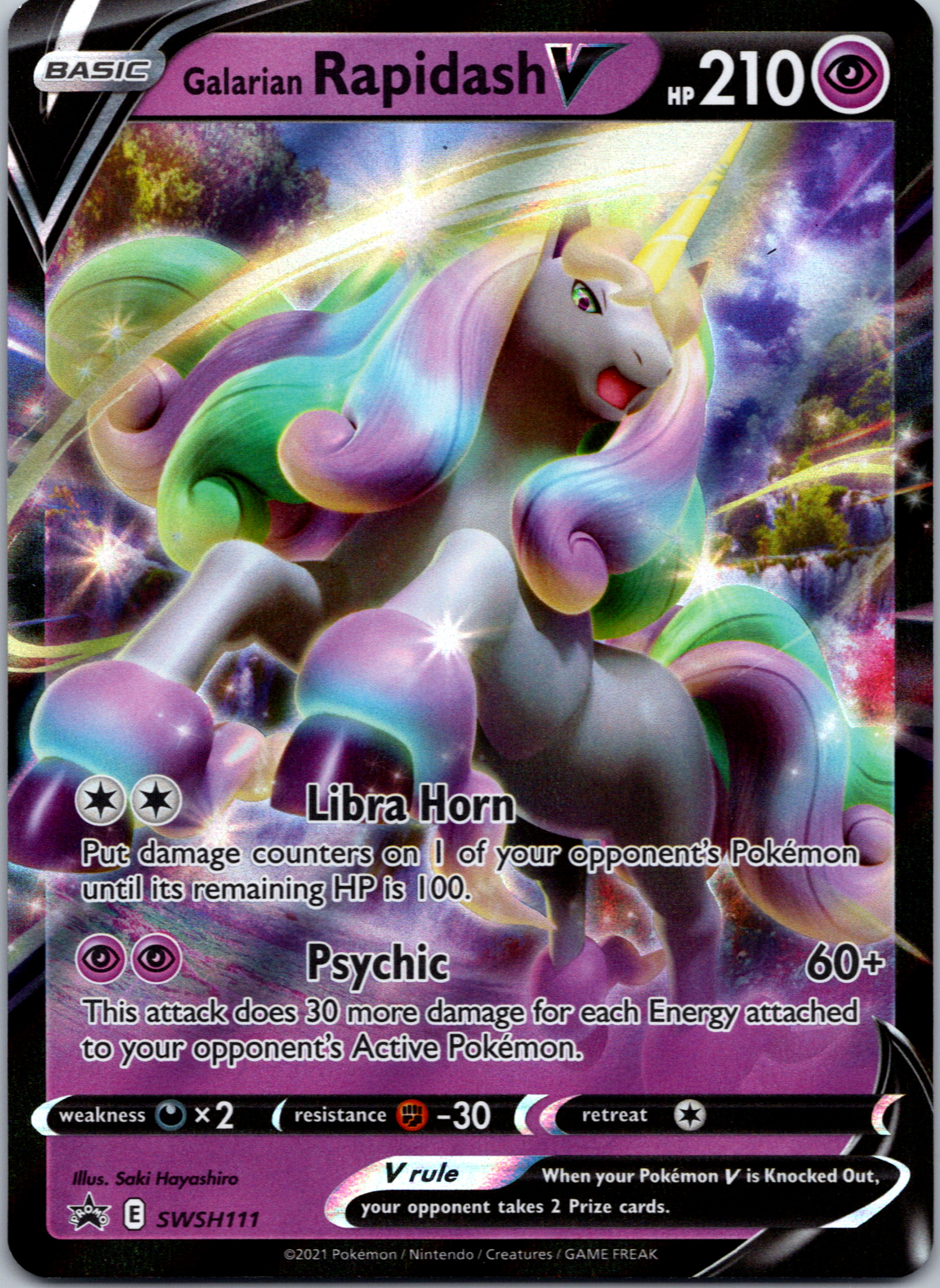 Galarian Rapidash V (SWSH111) [Sword & Shield: Black Star Promos]