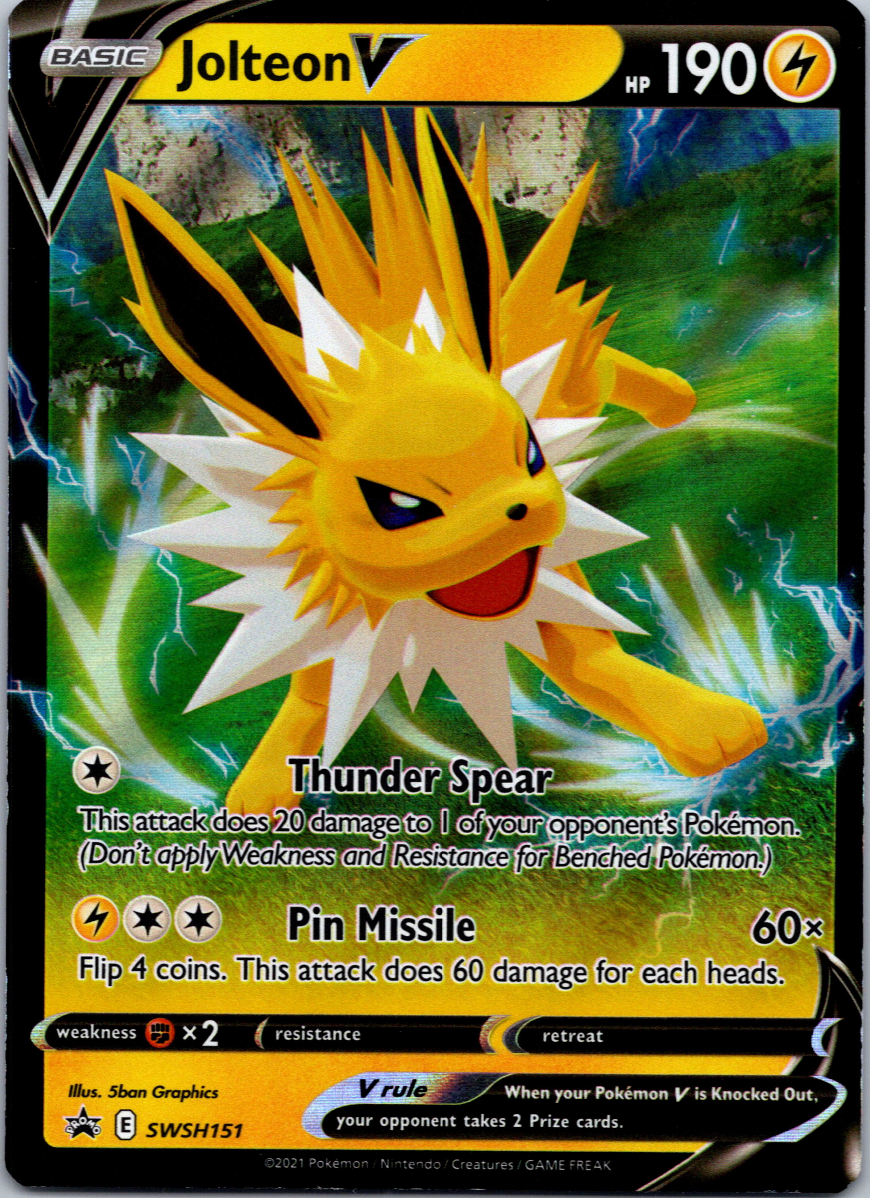 Jolteon V (SWSH151) [Sword & Shield: Black Star Promos]