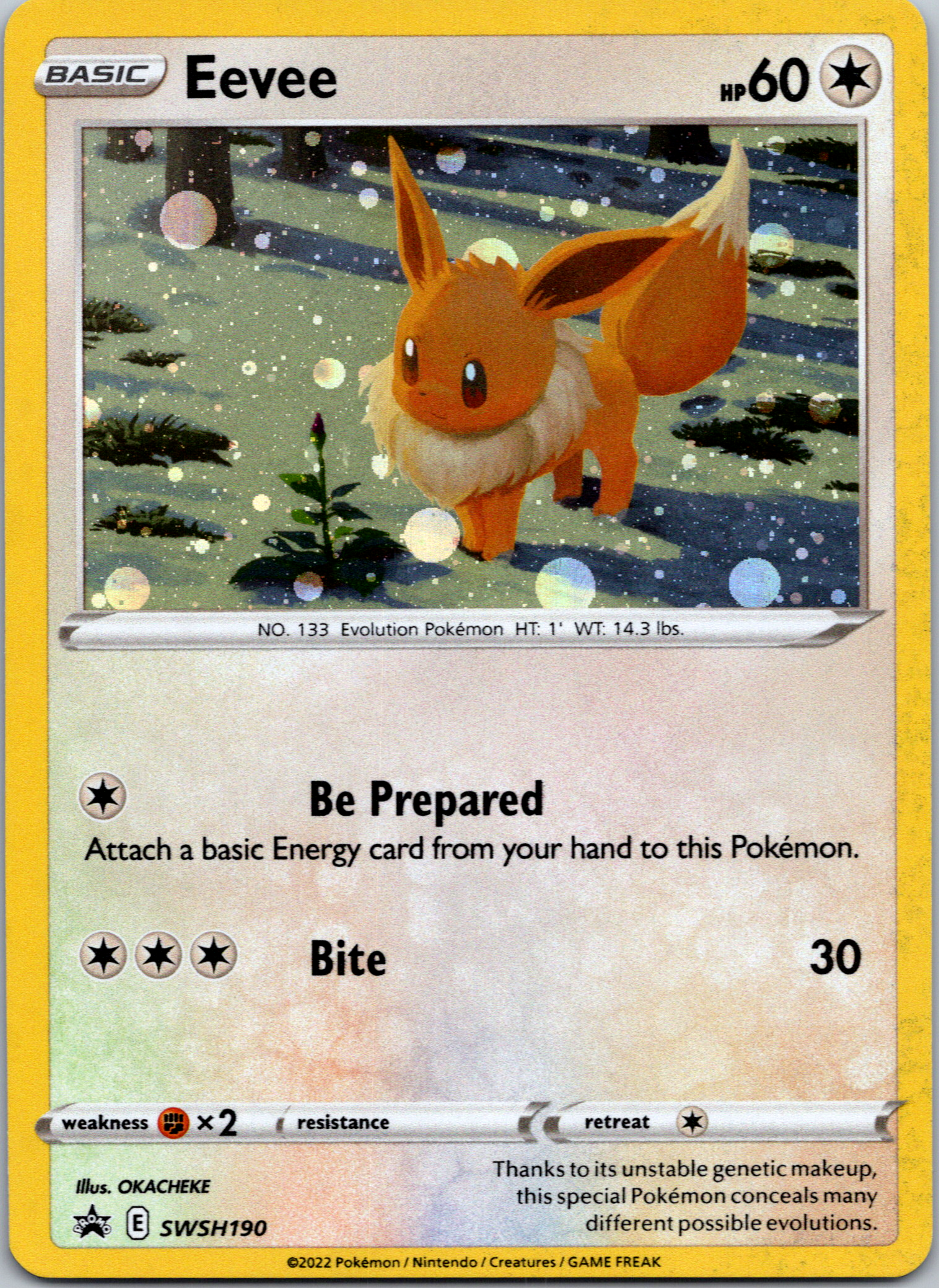 Eevee (SWSH190) [Sword & Shield: Black Star Promos]