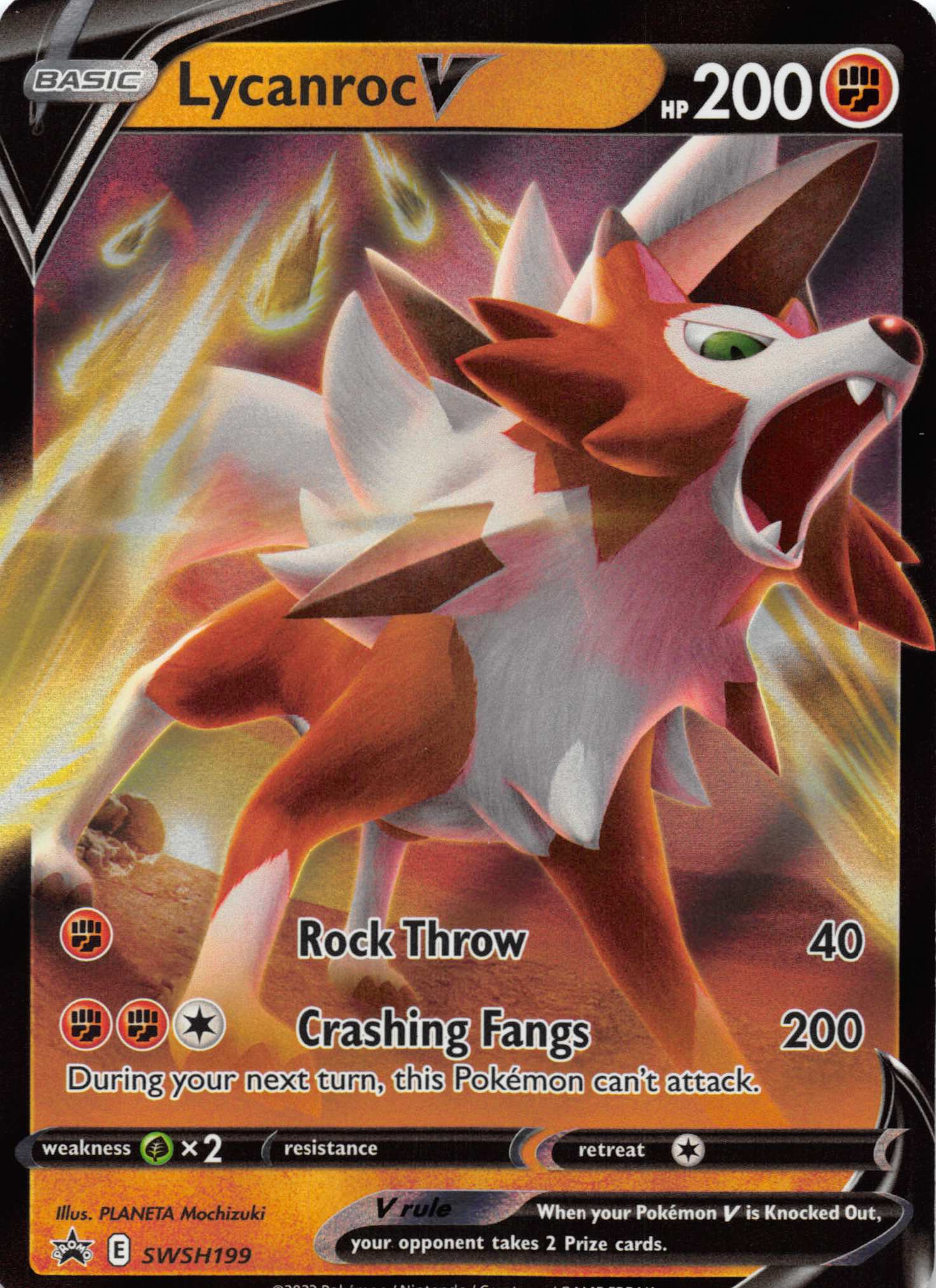 Lycanroc V (SWSH199) [Sword & Shield: Black Star Promos]