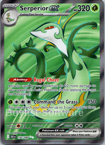Serperior ex [156/086] [Black Bolt] Holofoil