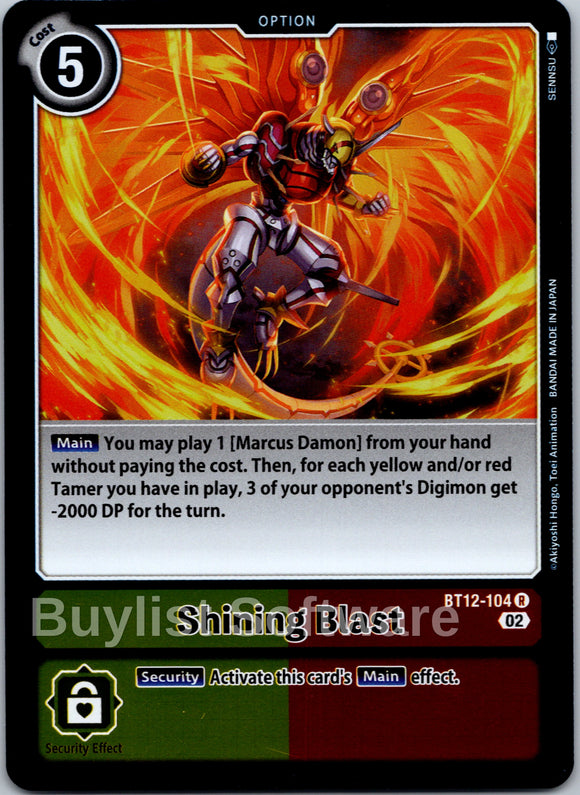 Shining Blast [BT12-104] [Across Time] Foil