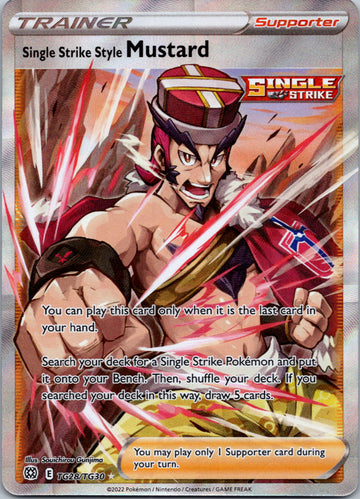 Single Strike Style Mustard [TG28/TG30] [Brilliant Stars Trainer Gallery] Holofoil