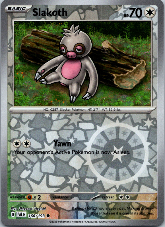 Slakoth [160/193] [Paldea Evolved] Reverse Holofoil