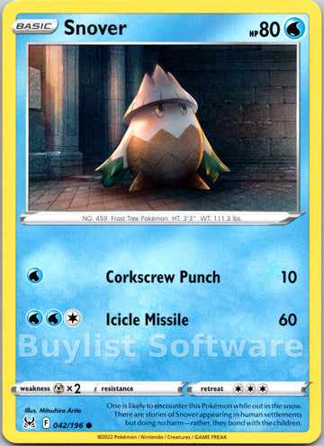 Snover (042/196) [Sword & Shield: Lost Origin]