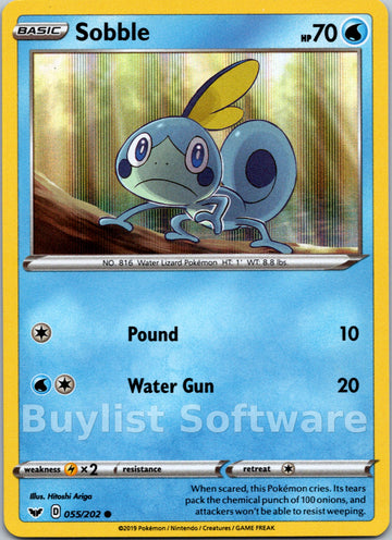Sobble (055/202) (Premium Collection) [Sword & Shield: Base Set]