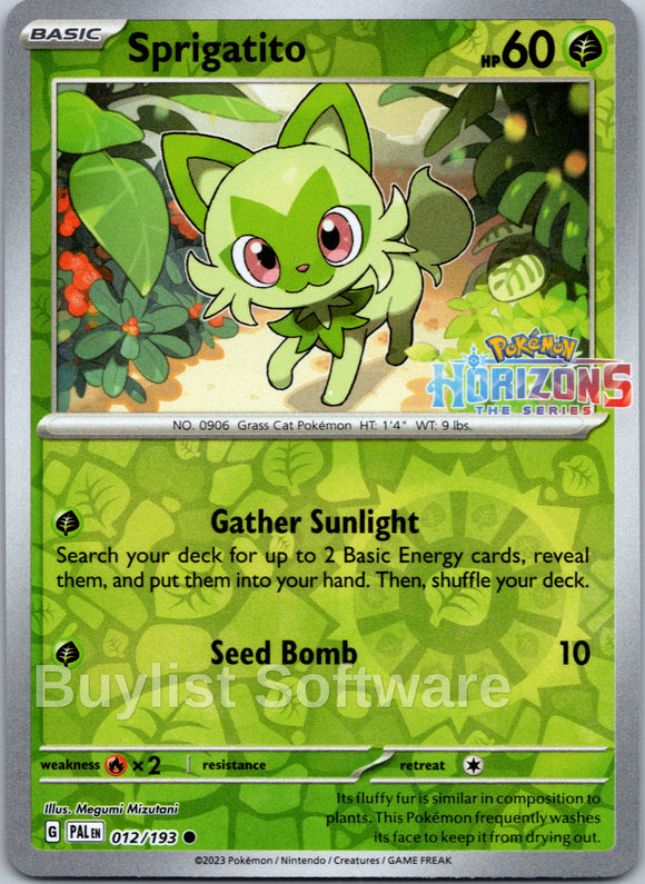 Sprigatito - 012/193 [012/193] [Paldea Evolved] Reverse Holofoil