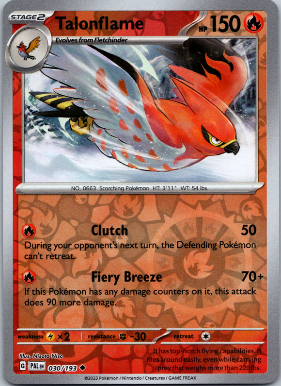Talonflame [030/193] [Paldea Evolved] Reverse Holofoil