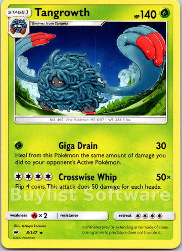 Tangrowth (008/147) [Sun & Moon: Burning Shadows]