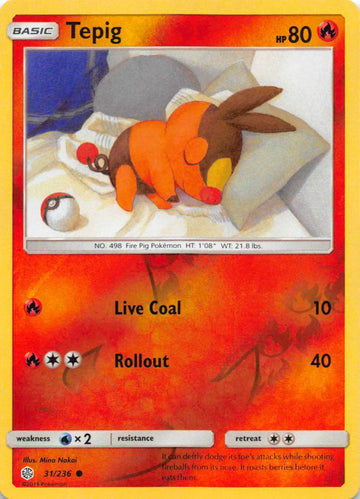 Tepig [31/236] [Cosmic Eclipse] Reverse Holofoil