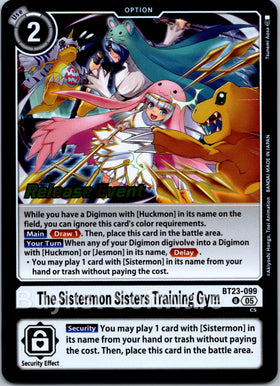 The Sistermon Sisters Training Gym [BT23-099 U] [Hackers' Slumber Release Event Cards]