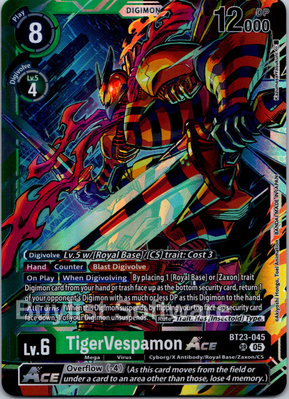 TigerVespamon ACE [BT23-045 SR] [Hackers' Slumber] Foil