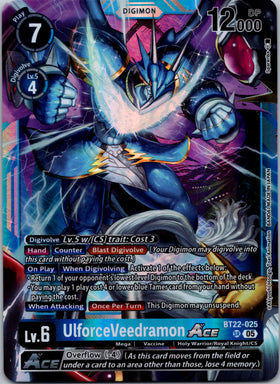 UlforceVeedramon ACE [BT22-025 SR] [Cyber Eden] Foil