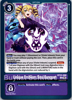 Unique Emblem: Soul Banquet [BT23-098 C] [Hackers' Slumber]