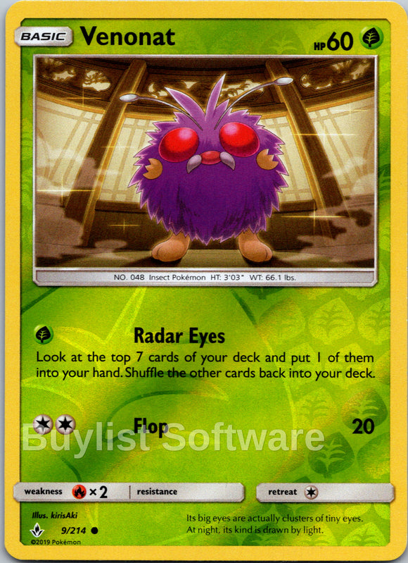 Venonat [9/214] [Unbroken Bonds] Reverse Holofoil