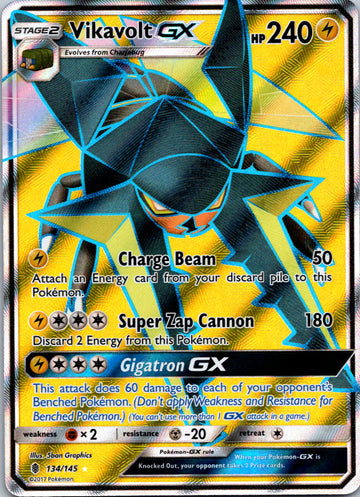 Vikavolt GX (Full Art) [134/145] [Guardians Rising] Holofoil