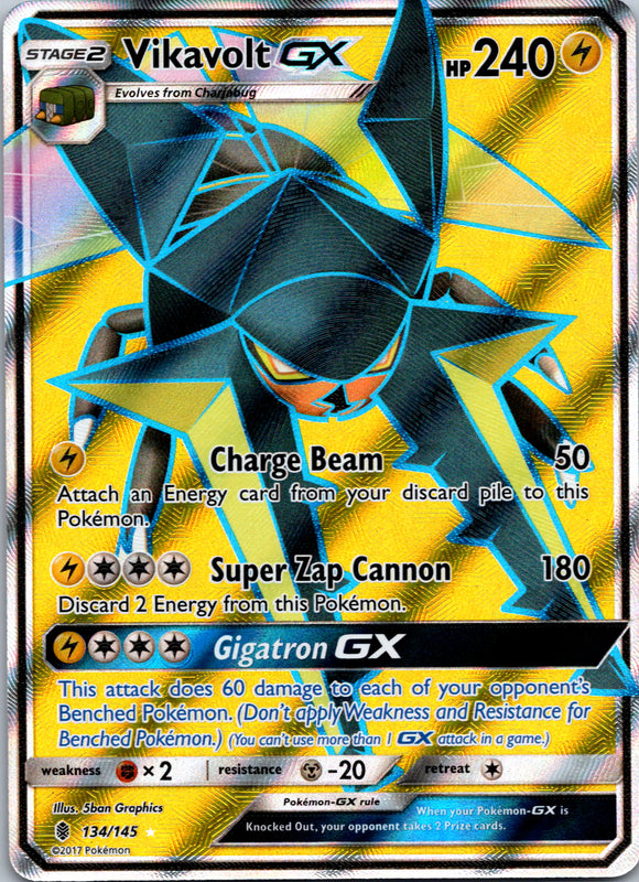 Vikavolt GX (Full Art) [134/145] [Guardians Rising] Holofoil