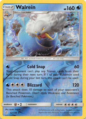 Walrein [52/236] [Cosmic Eclipse] Reverse Holofoil