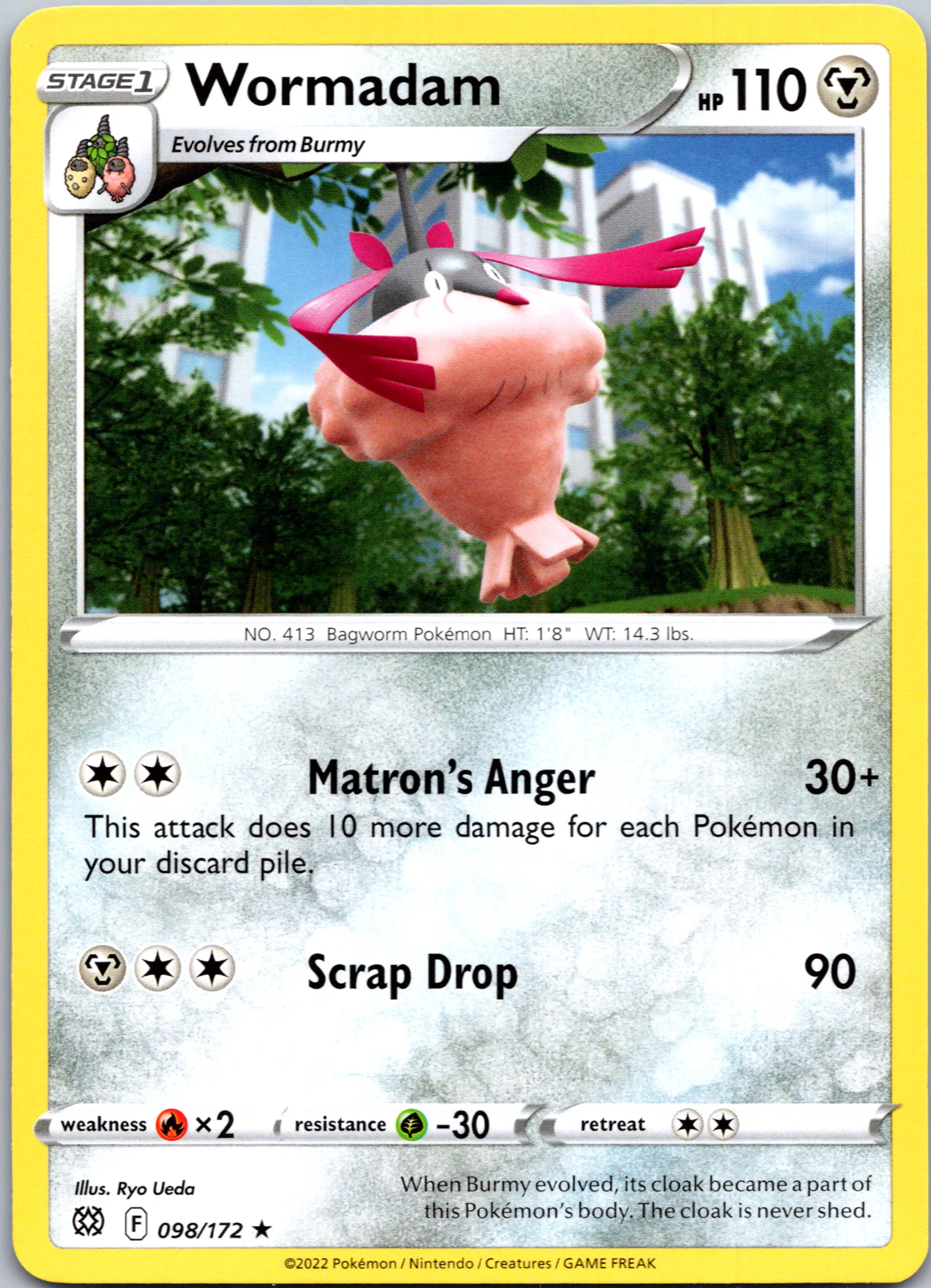 Wormadam (98) [098/172] [Brilliant Stars] Reverse Holofoil