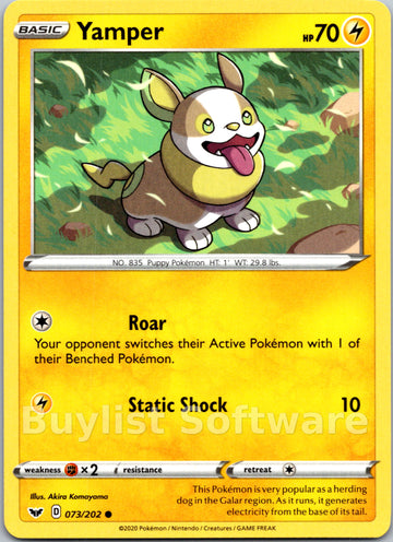 Yamper [073/202] [Sword & Shield Base Set]
