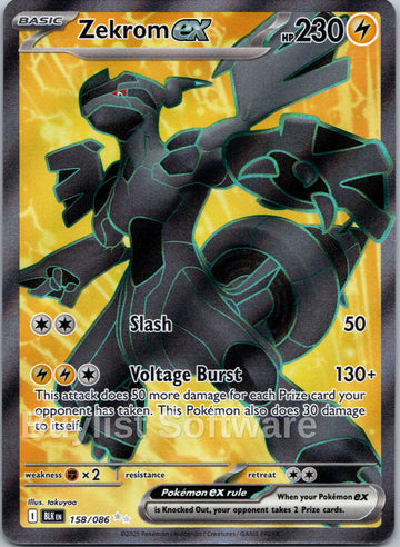 Zekrom ex [158/086] [Black Bolt] Holofoil