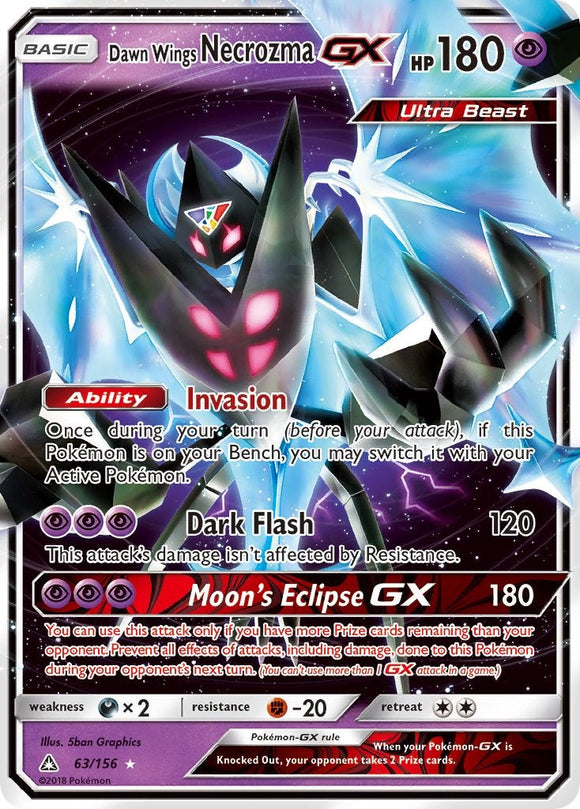 Dawn Wings Necrozma GX [63/156] [Ultra Prism] Holofoil