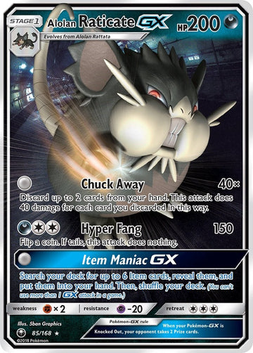 Alolan Raticate GX [85/168] [Celestial Storm] Holofoil