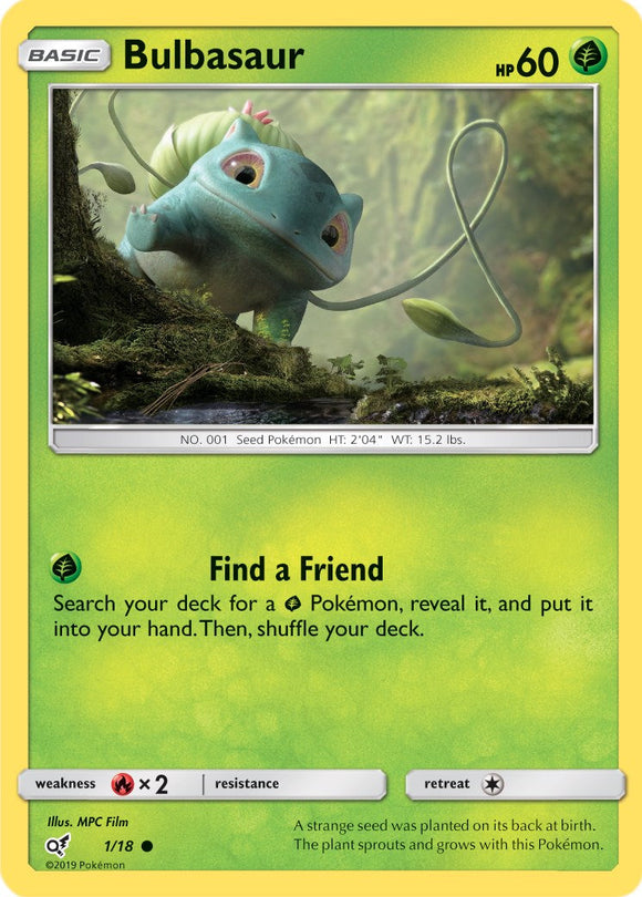 Bulbasaur (Holo Common) [1/18] [Detective Pikachu] Holofoil
