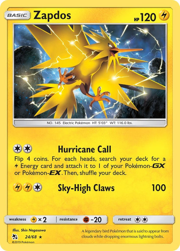 Zapdos [24/68] [Hidden Fates] Holofoil