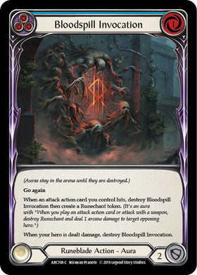 Bloodspill Invocation (Blue) [ARC108] [Arcane Rising] 1st Edition Normal