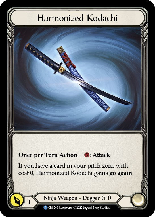 Harmonized Kodachi (Reverse) [CRU049] [Crucible of War] Unlimited Edition Rainbow Foil