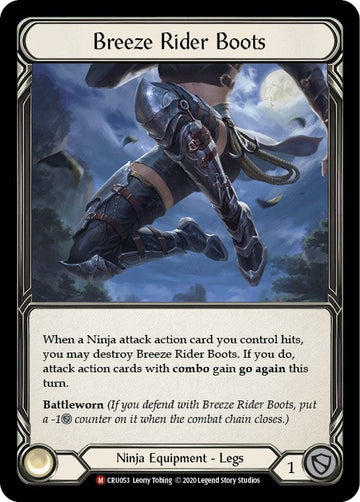 Breeze Rider Boots [CRU053] [Crucible of War] Unlimited Edition Rainbow Foil