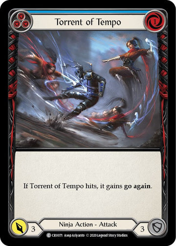 Torrent of Tempo (Blue) [CRU071] [Crucible of War] Unlimited Edition Rainbow Foil