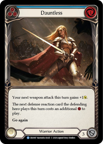 Dauntless (Blue) (Rainbow Foil) [CRU087-RF] Unlimited Rainbow Foil