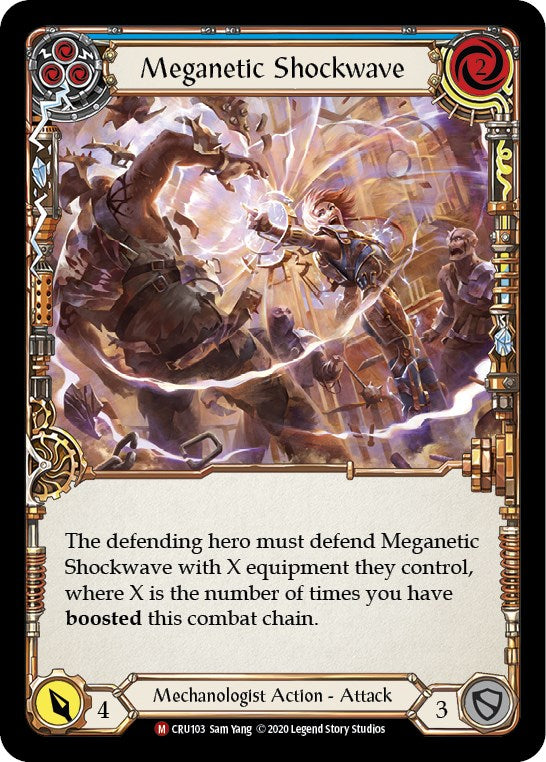 Meganetic Shockwave [CRU103] [Crucible of War] Unlimited Edition Rainbow Foil