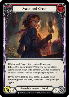Meat and Greet (Red) [CRU151] [Crucible of War] Unlimited Edition Rainbow Foil