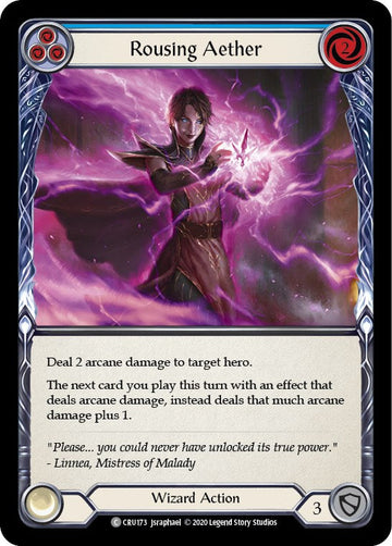 Rousing Aether (Blue) [CRU173] [Crucible of War] 1st Edition Rainbow Foil