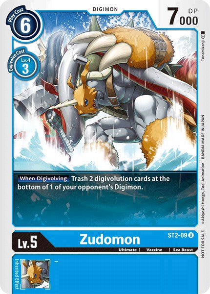Zudomon - ST2-09 (Tamer Battle Pack 1) [ST2-09 U] [ Cocytus Blue]