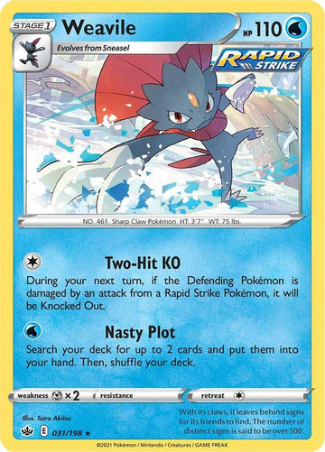 Weavile [031/198] [Chilling Reign] Holofoil