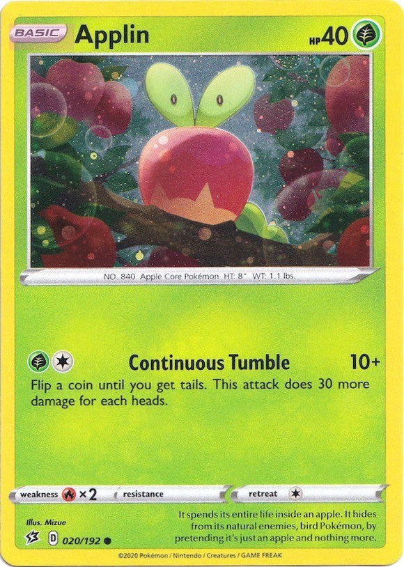 Applin (Cosmos Holo) [020/192] [Blister Exclusives] Holofoil