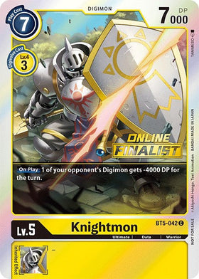 Knightmon - BT5-042 (2021 Championship Online Regional) [Online Finalist] [BT5-042 C] [Battle of Omni] Foil