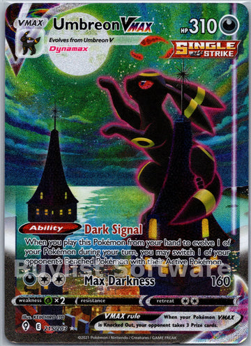 Umbreon VMAX (Alternate Art Secret) [215/203] [Evolving Skies] Holofoil