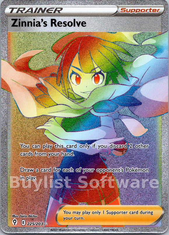 Zinnia's Resolve [225/203] [Evolving Skies] Holofoil