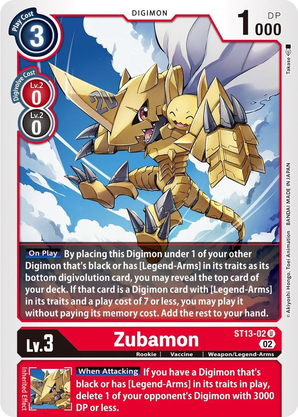 Zubamon [ST13-02 U] [ Ragnaloardmon]