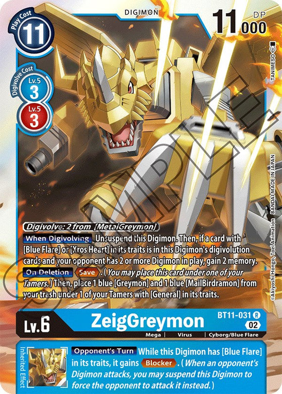 ZeigGreymon [BT11-031 R] [Dimensional Phase] Foil