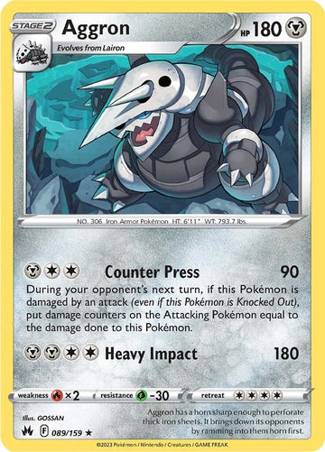 Aggron [089/159] [Crown Zenith] Holofoil