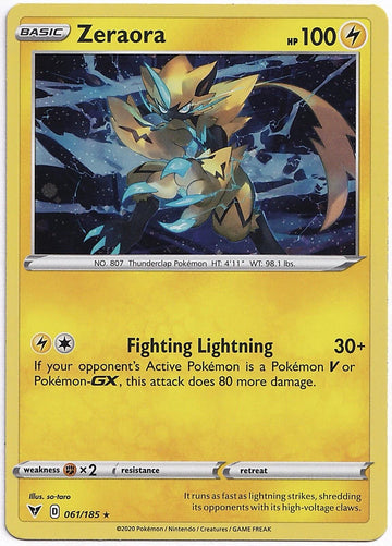 Zeraora (Cosmos Holo) [061/185] [Vivid Voltage] Holofoil