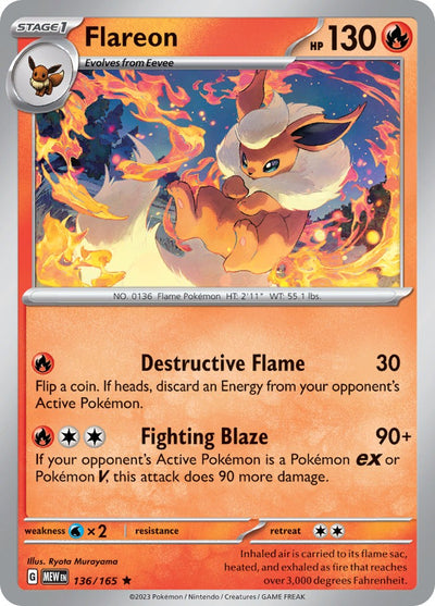Flareon [136/165] [Scarlet & Violet 151] Reverse Holofoil