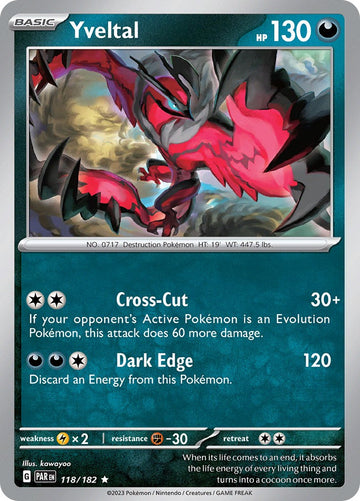 Yveltal [118/182] [Paradox Rift] Holofoil